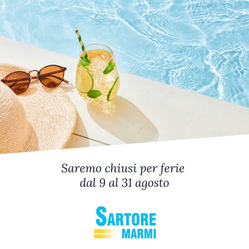 Saremo chiusi per ferie dal 9 al 31 agosto 2025