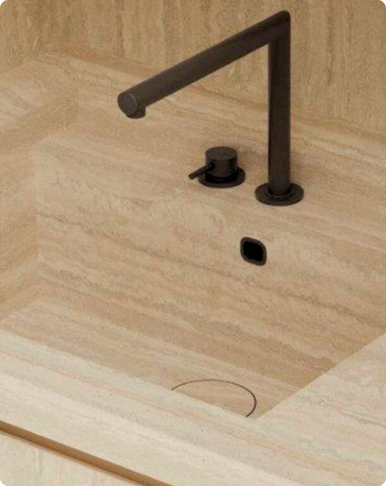 lavelli, top e tavoli su misura in marmo, ceramica e gres a Padova